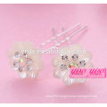 charming promotional gift ladies floral alloy fashion girl hair pin